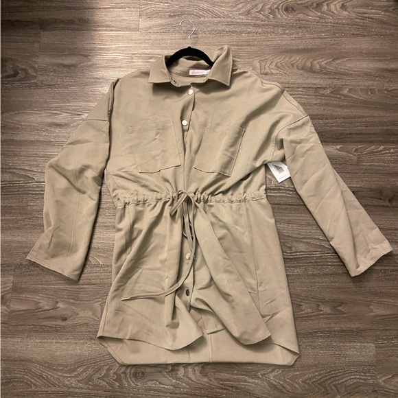Cinch Overshirt Dress - Brand New - Picture 7 of 8